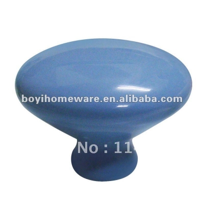blue ceramic handle and knob round cabinet knobs drawer knobs dresser knobs wholesale and retail shipping discount 100pcs/lot ZB [NewItems-372|]