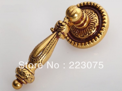 -ZH7721 L:65MM w screw Zinc alloy European luxury Antique drawer cabinets pull handle door knobs 10pcs/lot
