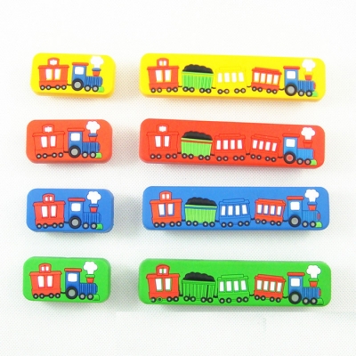 Children Room Cartoon handle Soft safe no harm cute baby favorite knob green blue red yellow color drawer pull for furniture