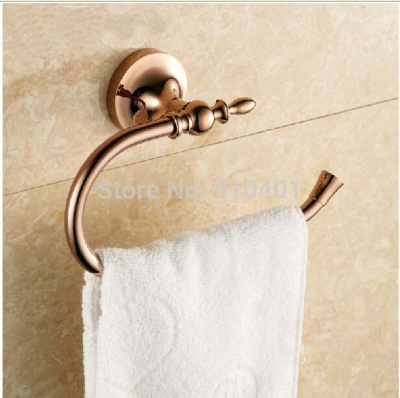 Wholesale And Retail Promotion Bathroom Wall Mounted Towel Rack Holder Round Towel Ring Hanger
