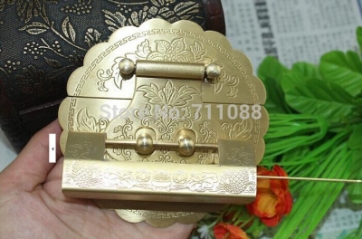 brass buckle copper printing rich fish tank furniture padlock open padlock decorative padlock cross [Buckleaccessories-152|]