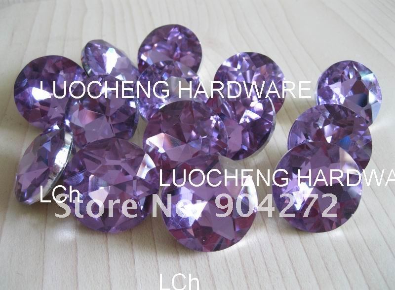 1000PCS/LOT 18 MM PURPLE DIAMOND FLOWER CRYSTAL BUTTONS FOR SOFA INDUSTRY