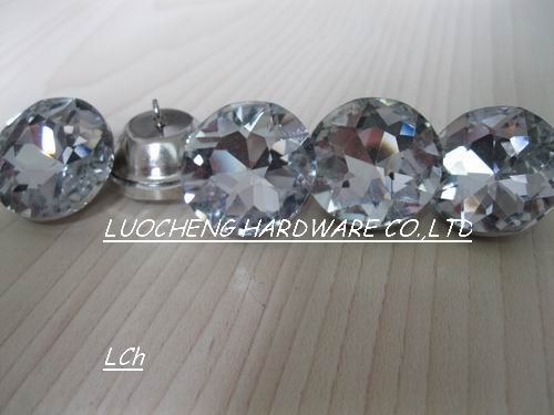 100PCS/LOT 20MM GLASS BUTTONS DIAMOND FLOWER CRYSTAL BUTTONS FOR SOFA INDUSTRY OR OTHER DECORATION FILEDS