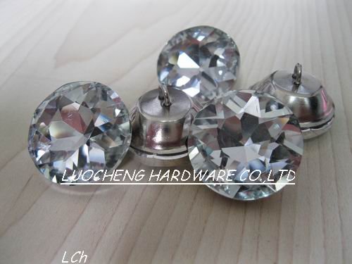 200PCS/LOT 20 MM DIAMOND FLOWER CRYSTAL BUTTONS FOR SOFA INDUSTRY OR OTHER DECORATION FILEDS
