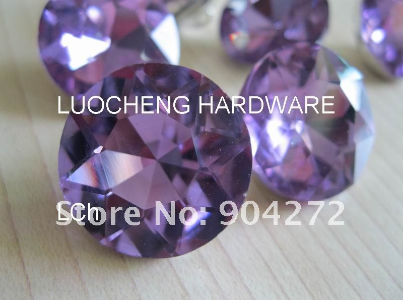 200PCS/LOT 25 MM PURPLE DIAMOND FLOWER CRYSTAL BUTTONS FOR SOFA INDUSTRY OR OTHER DECORATION FILEDS