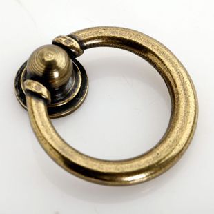 -European style furniture handle classical zinc alloy pull bronze rings for cabinet or drawer goods quality
