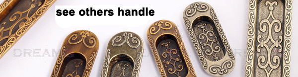 Europe&American style classical Slinding door handle zinc alloy antique pull for cupboard   Free shipping