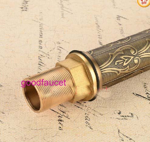 NEW Bathroom Antique Bronze Flower Vintage Carving Faucet Single Handle Basin Sink Faucet Mixer  Hot and Cold Tap