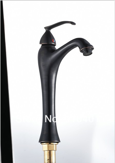 Wholesale And Retail Promotion   Oil Rubbed Bronze Bathroom Basin Faucet Single Handle Countertop Sink Mixer Tap