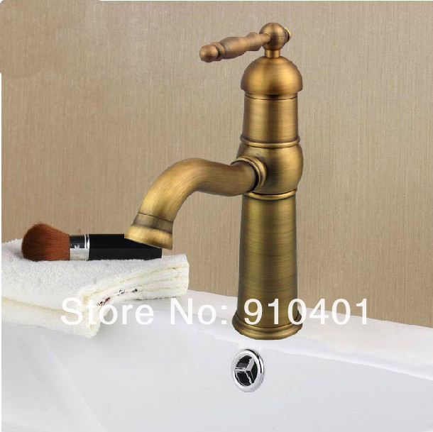 Wholesale And Retail Promotion Antique Bronze Bathroom Basin Faucet Swivel Spout Vanity Sink Mixer Tap 1 Handle