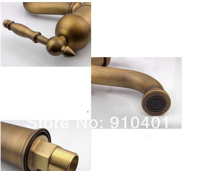 Wholesale And Retail Promotion Antique Bronze Bathroom Basin Faucet Swivel Spout Vanity Sink Mixer Tap 1 Handle