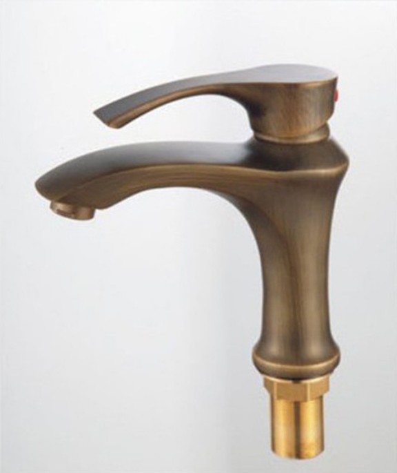 Wholesale And Retail Promotion Antique Bronze Bathroom Basin Sink Faucet Single Handle Vanity Sink Mixer Tap