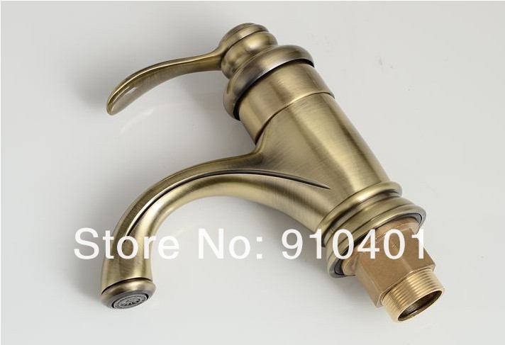 Wholesale And Retail Promotion Antique Bronze Modern Single Lever Bathroom Basin Faucet Deck Mounted Mixer Tap