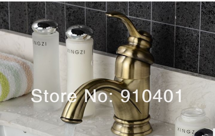 Wholesale And Retail Promotion Antique Bronze Modern Single Lever Bathroom Basin Faucet Deck Mounted Mixer Tap