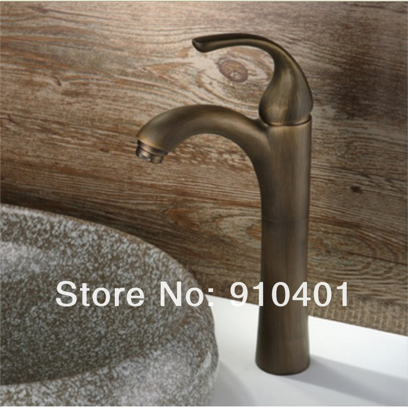 Wholesale And Retail Promotion NEW Antique Bronze Bathroom Basin Sink Faucet Countertop Mixer Tap Single Handle