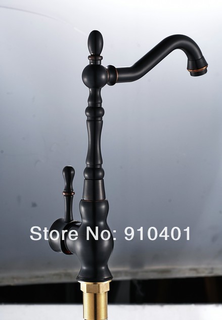 Wholesale And Retail Promotion NEW Oil Rubbed Bronze Bathroom Basin Sink Faucet Swivel Spout Mixer Tap 1 Handle