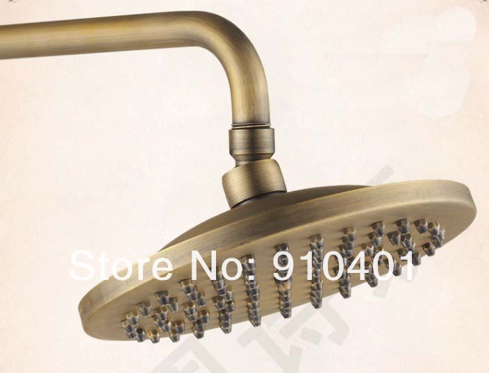 Wholdsale And Retail Promotion NEW Antique Brass 8" Rain Shower Faucet Bathtub Shower Mixer Tap Shower Column