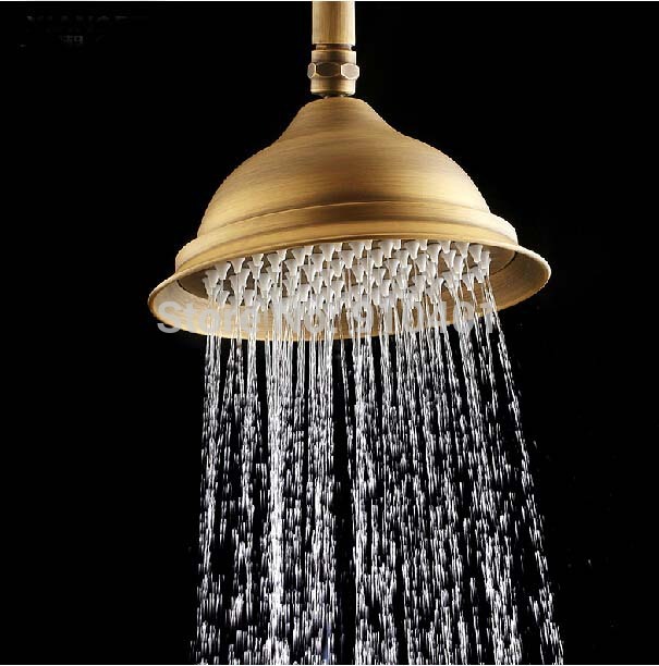 Wholesale And Retail Promotion Antique Brass Bathroom Rain Shower Faucet Bathtub Mixer Tap With hand shower tap