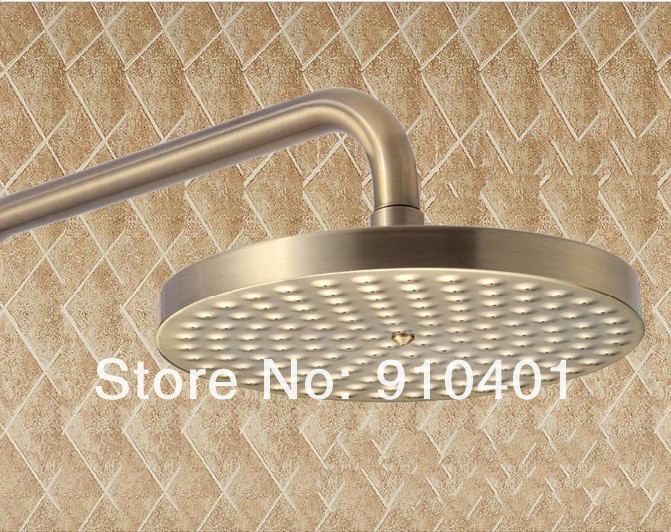 Wholesale And Retail Promotion  Luxury Wall Mounted Antique Bronze Rain Shower Faucet Set Bathtub Shower Mixer