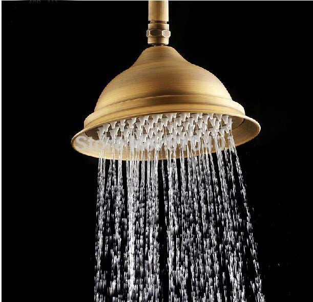 Wholesale And Retail Promotion Modern Antique Brass Rain Shower Column Bathroom Tub Mixer Tap With Hand Shower