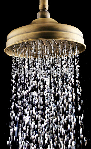Wholesale And Retail Promotion Modern Ceramic Style Antique Brass Rain Shower Faucet Tub Mixer Tap Dual Handles