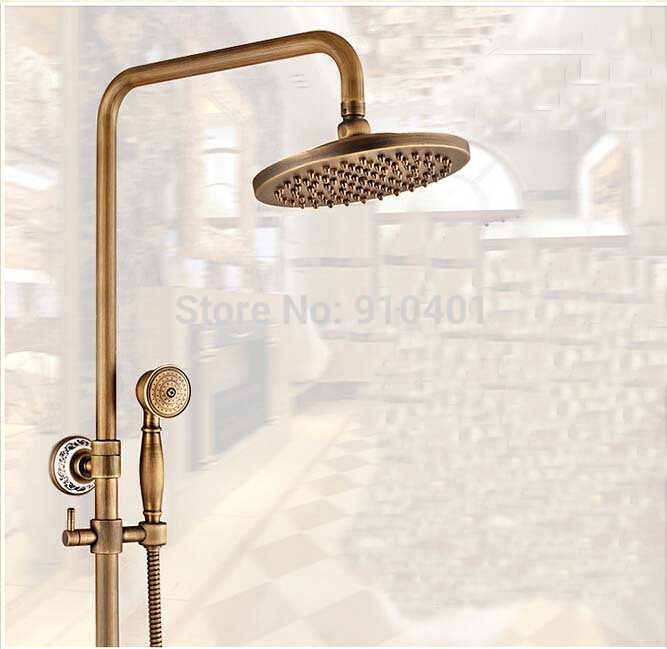 Wholesale And Retail Promotion Modern Luxury Antique Brass Shower Column Tub Mixer Tap Spout With Hand Shower