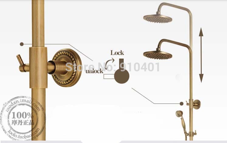 Wholesale And Retail Promotion Wall Mounted Luxury Antique Brass 8