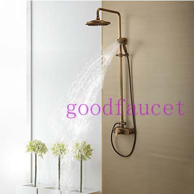 wholesale and retail bathroom shower faucet antique bronze bathroom shower set faucet mixer tap wall mount shower
