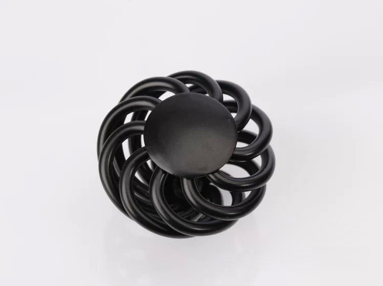 10pcs Black Round Birdcage Knobs Cabinet Children Cute Drawer Pulls and Handles Accessories Kids Baby Bedroom Wholesale