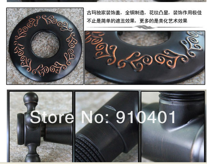 Wholesale And Retail Promotion Bathroom Faucet Oil Rubbed Bronze Cross Handle Triangle Angle Valves Stop Valve