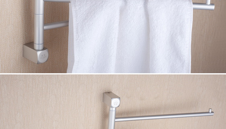 180 degree rotary aluminum towel rack, towel bar bathroom towel rack