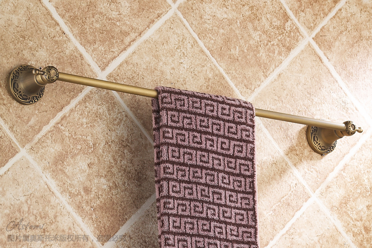 60cm Antique towel bar single,  copper bathroom accessories, bath towel bars