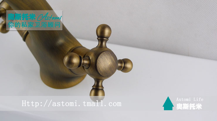 Free Shipping antique faucet, Bathroom faucet, fashion copper basin hot and cold faucet