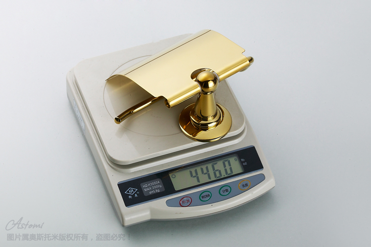 gold plated toilet paper box,  paper towel holder bathroom hardware accessories ,gold paper holer