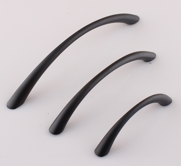 Modern Chinese Style Furniture Handle Matte Black Double Hole Drawer Knob Zinc Alloy Closet/Shoes Cabinet Ringe Pull