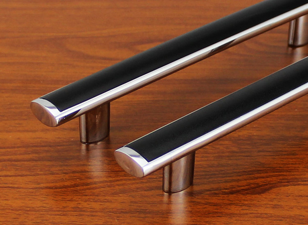 Modern Simple Fashion Black Furniture handle High quality zinc alloy closet and cabinet door knob 148mm drawer pull