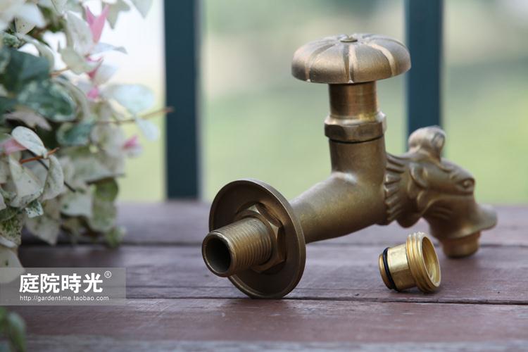 Brass Copper animal faucet tap pool tap  garden tap garden hardware garden bibcocks