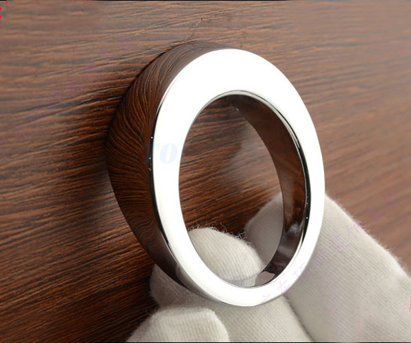 Modern Simple Single hole small knob Round zinc alloy bright chrome furniture handle Kitchen/Drawer/Cupboard pull