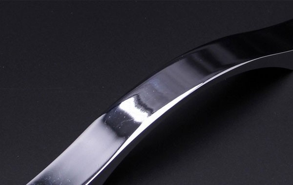 More long Fashion Furniture handle drawer/closet pull Modern simple Bright chrome Solid Zinc alloy cupboard Knob Free shipping