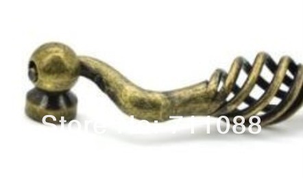 10pcs/lot 96mm European classical pastoral cabinet drawer handle Birdcage bronze