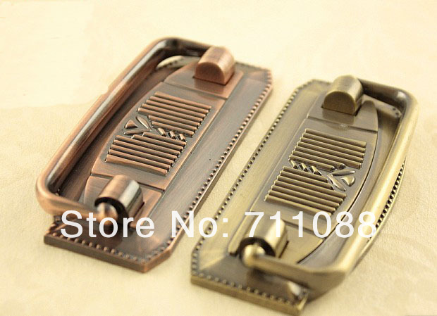 64mm Pattern European closet doorknobantique copper handle pastoral handle wardrobe handle drawer handle