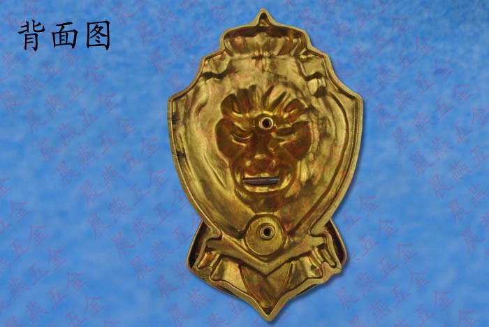 Antique Chinese Yuan Fu lion head door handle knocker handle unicorn beast