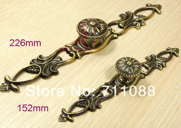 European antique copper handle closet doorknob  pastoral handle hardware handle