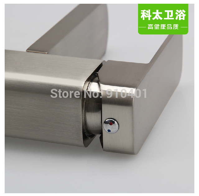 Wholesale And Retail Promotion Deck Mounted Brushed Nickel Bathroom Basin Faucet Single Handle Sink Mixer Tap