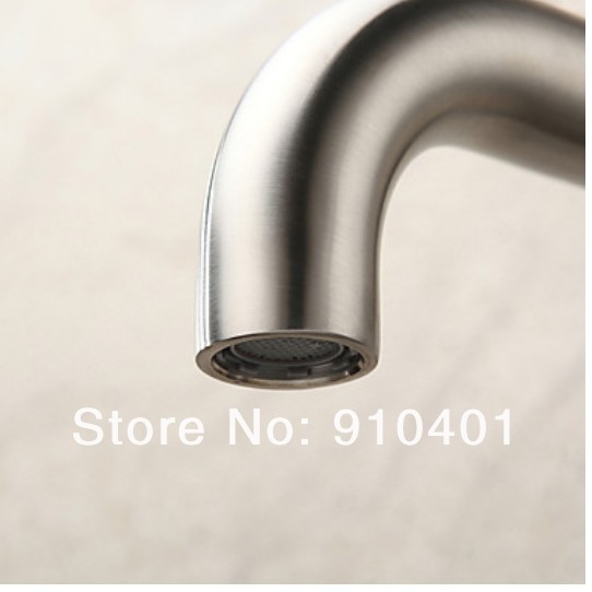 Wholesale And Retail Promotion Modern Brushed Nickel Kitchen Faucet Swivel Spout Sink Mixer Tap Single Handle