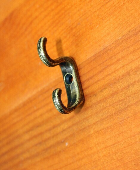 5PCS/LOT Antique S-type small single hook  tied alloy single-hole hook special coat hooks