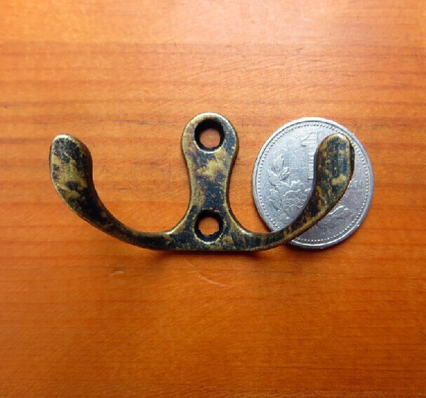 5PCS/LOT Antique alloy hook  home zinc alloy coat hook  wall hooks mini  trumpet hook