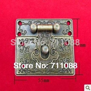 Antique Packing box accessories exquisite hardware hinge wooden box gift box buckle Wooden wine box buckle zinc alloy hinge