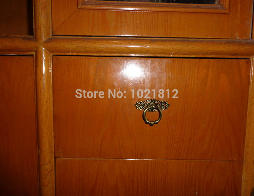 Antique Bronze Drawer Knob Zinc Alloy Color Kitchen Closet Dresser Handles Pulls Bar Drawer Knob Durable