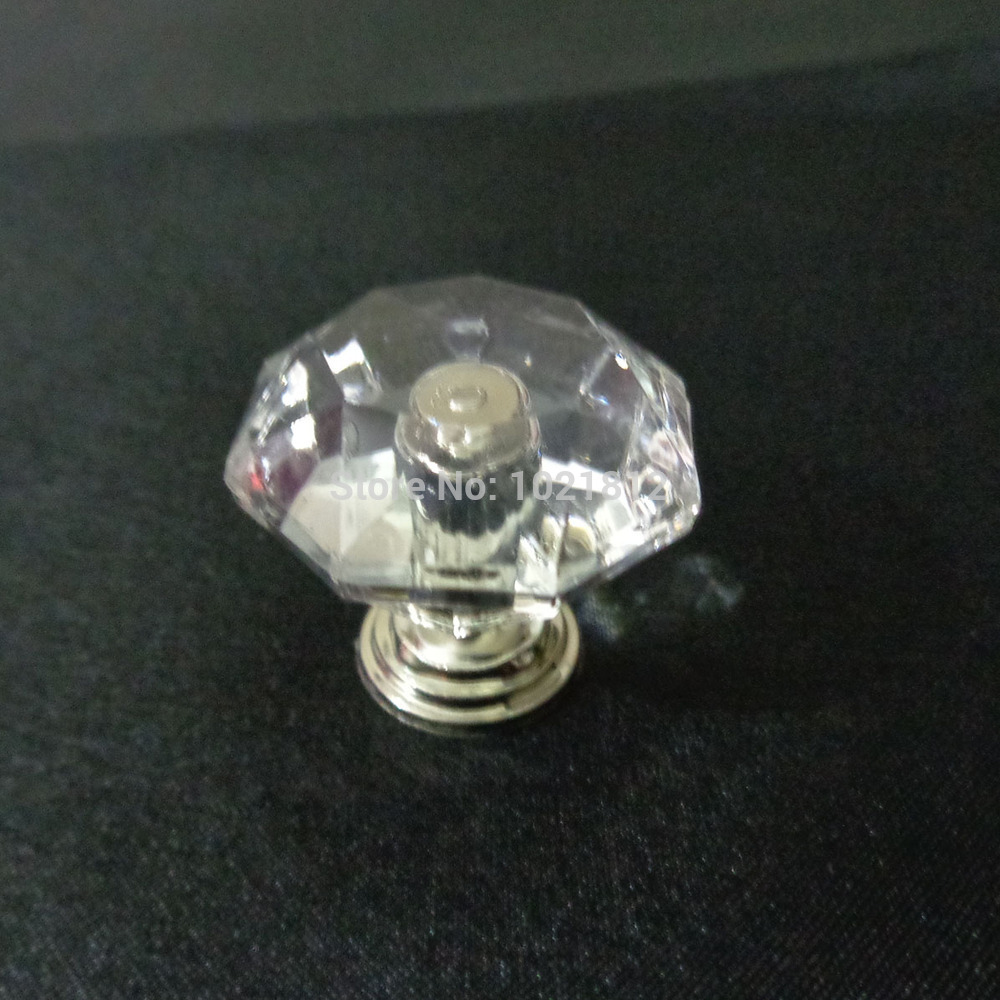 Plastic Cabinet Handle Knob Diamond Style Drawer Knob Dress Knob